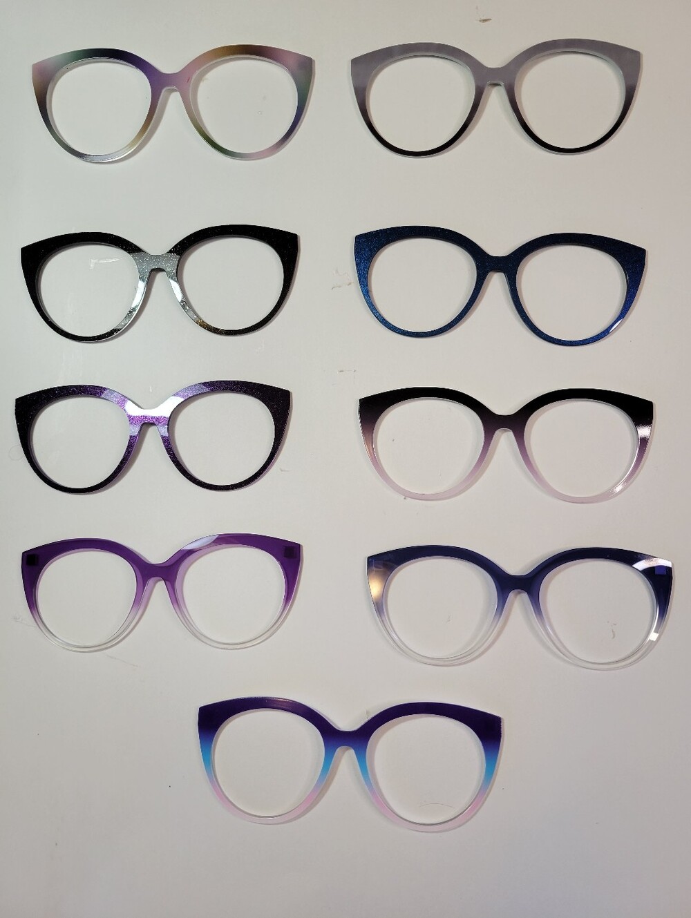 Pair Eyewear Zuri Toppers Bundle Lot of 9 Gradient Shimmer Crystal Gradient NEW